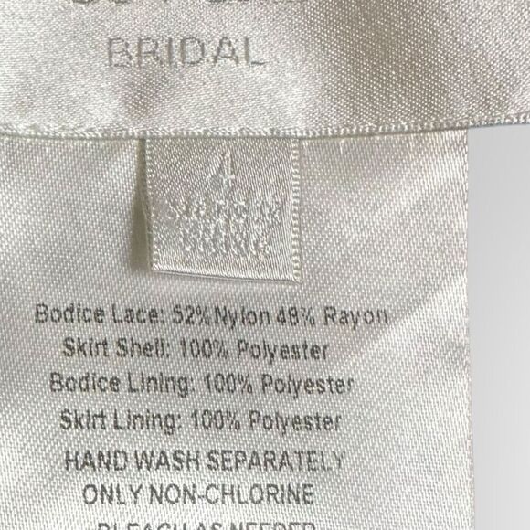 Davids Bridal Purple lace formal Dress-Long woman’s size 4 - Picture 8 of 10